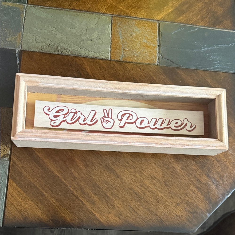 Wooden 'Girl Power' Sign